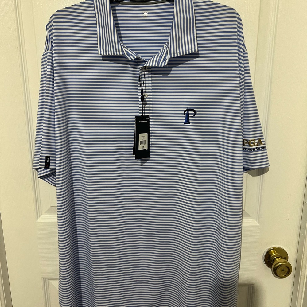 Ralph Lauren PGA RLX New Jersey Section Striped Men's Polo Shirt XXL NWT